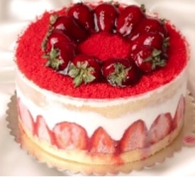 2-3 Kişilik Çilekli Mois Pasta Hızlı Teslimat